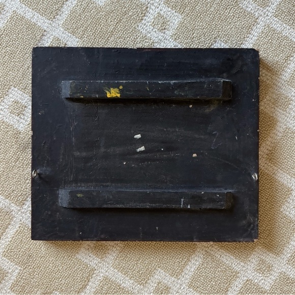 Vintage Hand Painted Dog Lover Wood Sign Rustic Home Decor Wall Art Brown Yellow - Picture 3 of 6